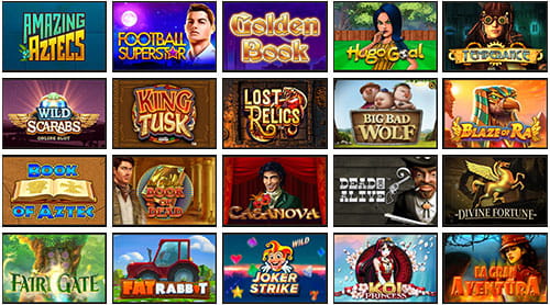 Список популярных игровых автоматов.